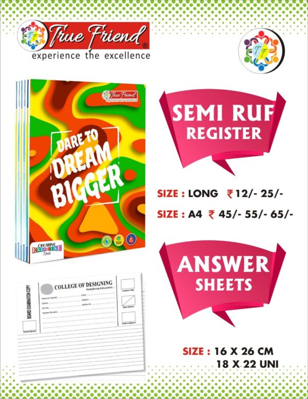 Answer Sheets Rough Register